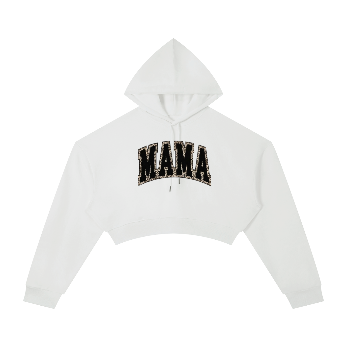 Cheetah Print MAMA Cropped Hoodie