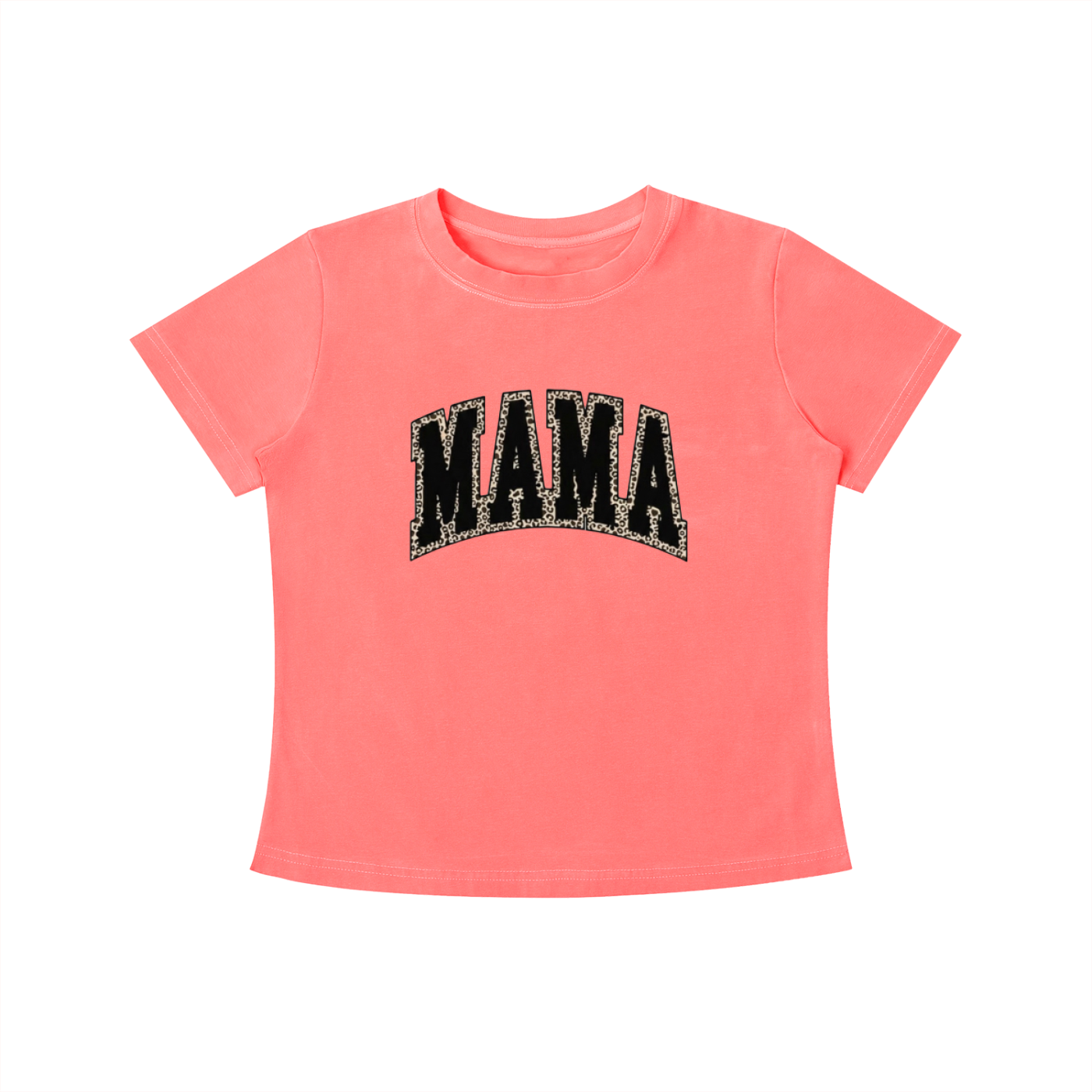Cheetah Print MAMA Tee