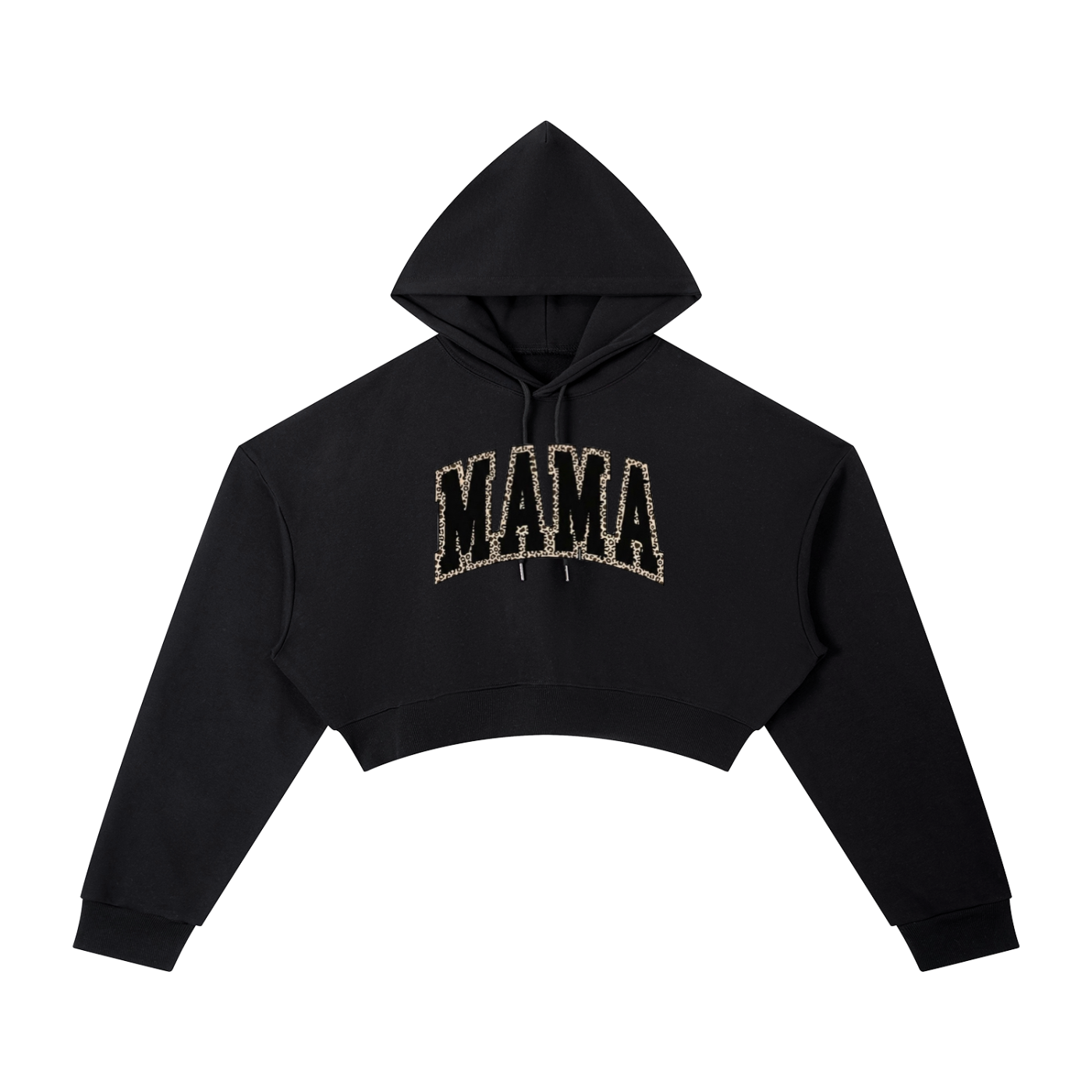 Cheetah Print MAMA Cropped Hoodie
