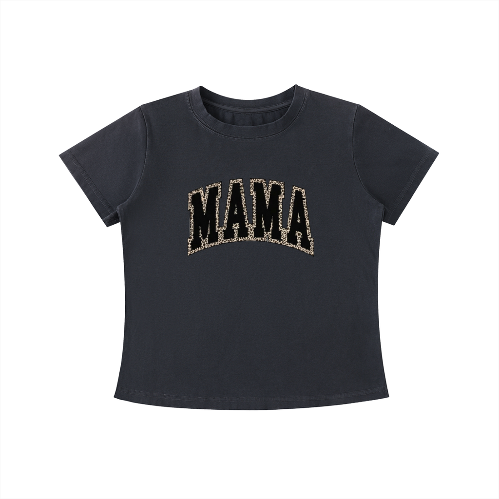 Cheetah Print MAMA Tee