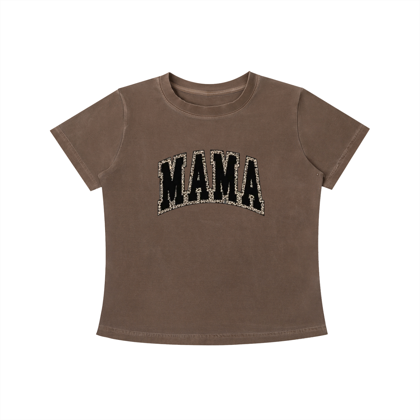 Cheetah Print MAMA Tee